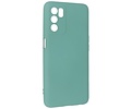 BAOHU Fashion Backcover Telefoonhoesje - Color Hoesje - Geschikt voor Oppo A16 - Donker Groen