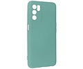 Fashion Backcover Telefoonhoesje - Color Hoesje - Geschikt voor Oppo A16 - Donker Groen