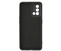 Fashion Backcover Telefoonhoesje - Color Hoesje - Geschikt voor Oppo A74 4G & A95 4G - Zwart