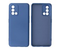 Fashion Backcover Telefoonhoesje - Color Hoesje - Geschikt voor Oppo A74 4G & A95 4G - Navy