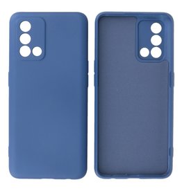 Oppo A74 4G & A95 4G Hoesje Fashion Backcover Telefoonhoesje Navy