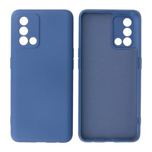 Fashion Backcover Telefoonhoesje - Color Hoesje - Geschikt voor Oppo A74 4G & A95 4G - Navy