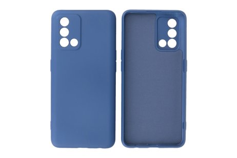 Fashion Backcover Telefoonhoesje - Color Hoesje - Geschikt voor Oppo A74 4G & A95 4G - Navy