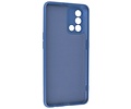 Fashion Backcover Telefoonhoesje - Color Hoesje - Geschikt voor Oppo A74 4G & A95 4G - Navy