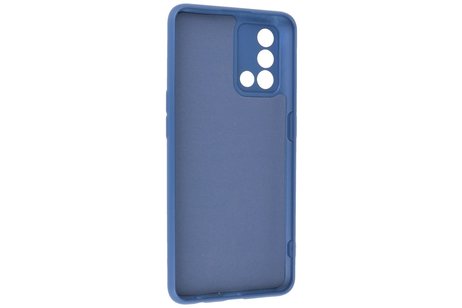 Fashion Backcover Telefoonhoesje - Color Hoesje - Geschikt voor Oppo A74 4G & A95 4G - Navy