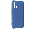 Fashion Backcover Telefoonhoesje - Color Hoesje - Geschikt voor Oppo A74 4G & A95 4G - Navy