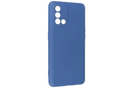 Fashion Backcover Telefoonhoesje - Color Hoesje - Geschikt voor Oppo A74 4G & A95 4G - Navy