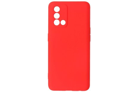 Fashion Backcover Telefoonhoesje - Color Hoesje - Geschikt voor Oppo A74 4G & A95 4G - Rood