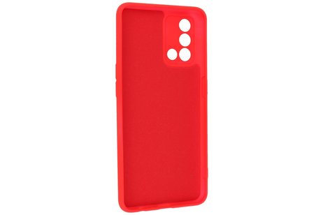 Fashion Backcover Telefoonhoesje - Color Hoesje - Geschikt voor Oppo A74 4G & A95 4G - Rood