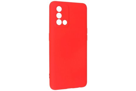 Fashion Backcover Telefoonhoesje - Color Hoesje - Geschikt voor Oppo A74 4G & A95 4G - Rood