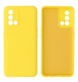 Oppo A74 4G & A95 4G Hoesje Fashion Backcover Telefoonhoesje Geel