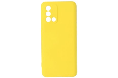 BAOHU Fashion Backcover Telefoonhoesje - Color Hoesje - Geschikt voor Oppo A74 4G & A95 4G - Geel