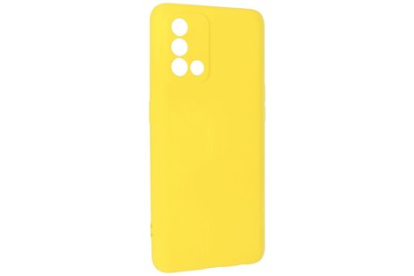 BAOHU Fashion Backcover Telefoonhoesje - Color Hoesje - Geschikt voor Oppo A74 4G & A95 4G - Geel
