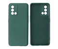 Fashion Backcover Telefoonhoesje - Color Hoesje - Geschikt voor Oppo A74 4G & A95 4G - Donker Groen