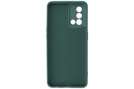 Fashion Backcover Telefoonhoesje - Color Hoesje - Geschikt voor Oppo A74 4G & A95 4G - Donker Groen