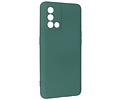 Fashion Backcover Telefoonhoesje - Color Hoesje - Geschikt voor Oppo A74 4G & A95 4G - Donker Groen