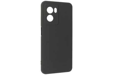 BAOHU Fashion Backcover Telefoonhoesje - Color Hoesje - Geschikt voor Oppo A77 5G & A57 5G - Zwart