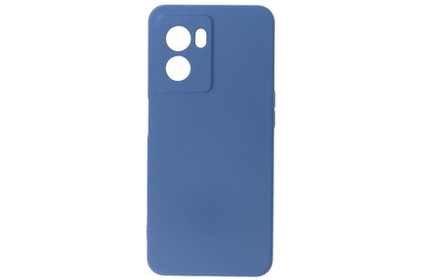 Fashion Backcover Telefoonhoesje - Color Hoesje - Geschikt voor Oppo A77 5G & A57 5G - Navy