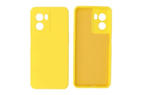 BAOHU Fashion Backcover Telefoonhoesje - Color Hoesje - Geschikt voor Oppo A77 5G & A57 5G - Geel