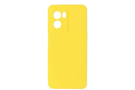 BAOHU Fashion Backcover Telefoonhoesje - Color Hoesje - Geschikt voor Oppo A77 5G & A57 5G - Geel