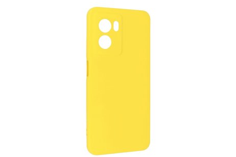 BAOHU Fashion Backcover Telefoonhoesje - Color Hoesje - Geschikt voor Oppo A77 5G & A57 5G - Geel