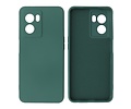 BAOHU Fashion Backcover Telefoonhoesje - Color Hoesje - Geschikt voor Oppo A77 5G & A57 5G - Donker Groen