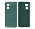 Fashion Backcover Telefoonhoesje - Color Hoesje - Geschikt voor Oppo A77 5G & A57 5G - Donker Groen