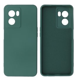 BAOHU Oppo A77 5G & A57 5G Hoesje Fashion Backcover Telefoonhoesje Donker Groen