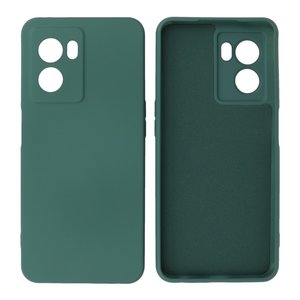 Fashion Backcover Telefoonhoesje - Color Hoesje - Geschikt voor Oppo A77 5G & A57 5G - Donker Groen