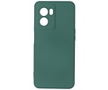 Fashion Backcover Telefoonhoesje - Color Hoesje - Geschikt voor Oppo A77 5G & A57 5G - Donker Groen