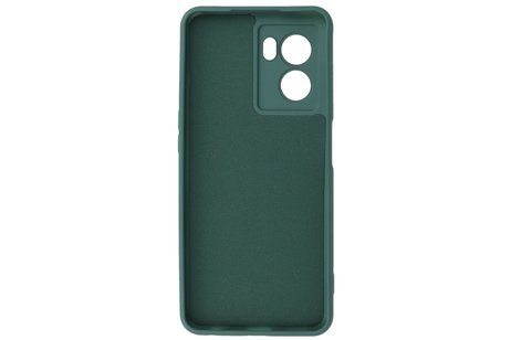 BAOHU Fashion Backcover Telefoonhoesje - Color Hoesje - Geschikt voor Oppo A77 5G & A57 5G - Donker Groen