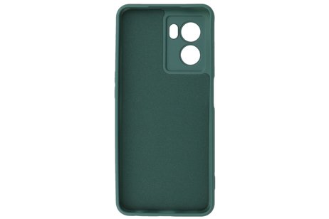 Fashion Backcover Telefoonhoesje - Color Hoesje - Geschikt voor Oppo A77 5G & A57 5G - Donker Groen