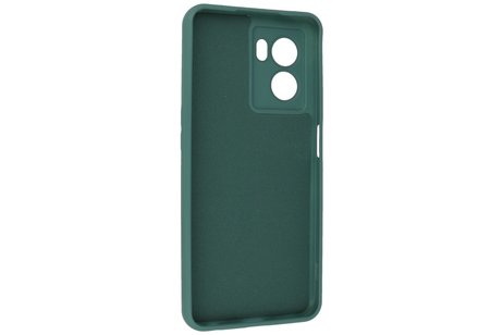 BAOHU Fashion Backcover Telefoonhoesje - Color Hoesje - Geschikt voor Oppo A77 5G & A57 5G - Donker Groen