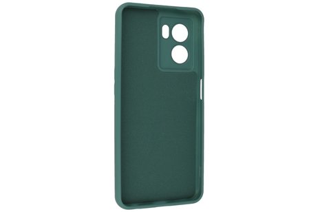 Fashion Backcover Telefoonhoesje - Color Hoesje - Geschikt voor Oppo A77 5G & A57 5G - Donker Groen