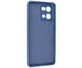 BAOHU Fashion Backcover Telefoonhoesje - Color Hoesje - Geschikt voor Oppo Reno 8 4G - Navy