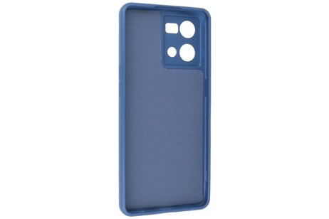 Fashion Backcover Telefoonhoesje - Color Hoesje - Geschikt voor Oppo Reno 8 4G - Navy