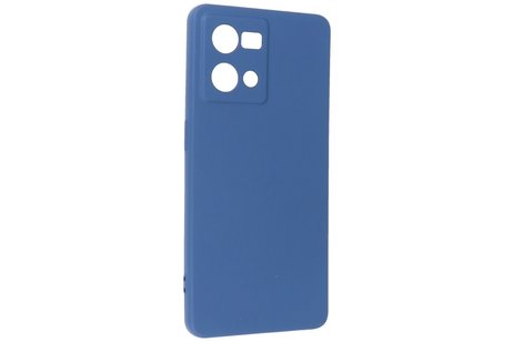 BAOHU Fashion Backcover Telefoonhoesje - Color Hoesje - Geschikt voor Oppo Reno 8 4G - Navy
