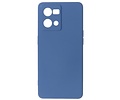 BAOHU Fashion Backcover Telefoonhoesje - Color Hoesje - Geschikt voor Oppo Reno 8 4G - Navy