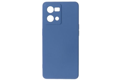 BAOHU Fashion Backcover Telefoonhoesje - Color Hoesje - Geschikt voor Oppo Reno 8 4G - Navy