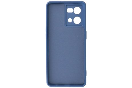 Fashion Backcover Telefoonhoesje - Color Hoesje - Geschikt voor Oppo Reno 8 4G - Navy