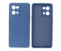 Fashion Backcover Telefoonhoesje - Color Hoesje - Geschikt voor Oppo Reno 8 4G - Navy