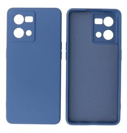 BAOHU Oppo Reno 8 4G Hoesje Fashion Backcover Telefoonhoesje Navy