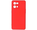 BAOHU Fashion Backcover Telefoonhoesje - Color Hoesje - Geschikt voor Oppo Reno 8 4G - Rood