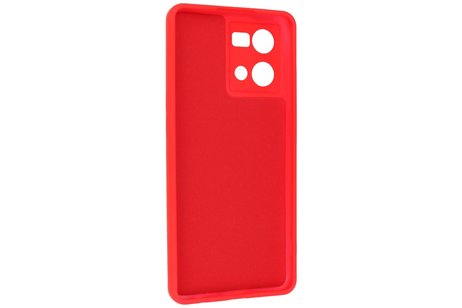 Fashion Backcover Telefoonhoesje - Color Hoesje - Geschikt voor Oppo Reno 8 4G - Rood