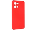 Fashion Backcover Telefoonhoesje - Color Hoesje - Geschikt voor Oppo Reno 8 4G - Rood