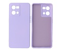 Fashion Backcover Telefoonhoesje - Color Hoesje - Geschikt voor Oppo Reno 8 4G - Paars