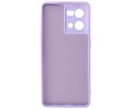 Fashion Backcover Telefoonhoesje - Color Hoesje - Geschikt voor Oppo Reno 8 4G - Paars