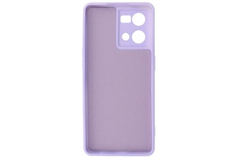 BAOHU Fashion Backcover Telefoonhoesje - Color Hoesje - Geschikt voor Oppo Reno 8 4G - Paars
