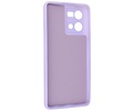 Fashion Backcover Telefoonhoesje - Color Hoesje - Geschikt voor Oppo Reno 8 4G - Paars