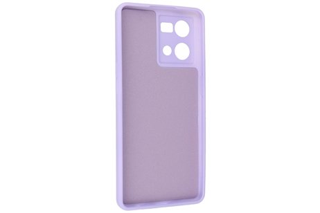 Fashion Backcover Telefoonhoesje - Color Hoesje - Geschikt voor Oppo Reno 8 4G - Paars